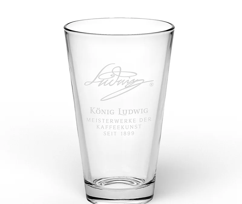 Milchkaffee Glas